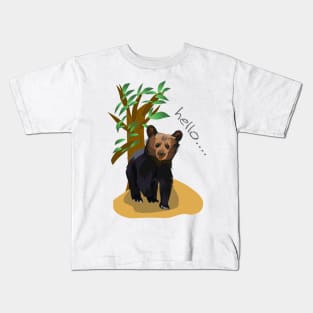 Little bear in vector illustration Kids T-Shirt